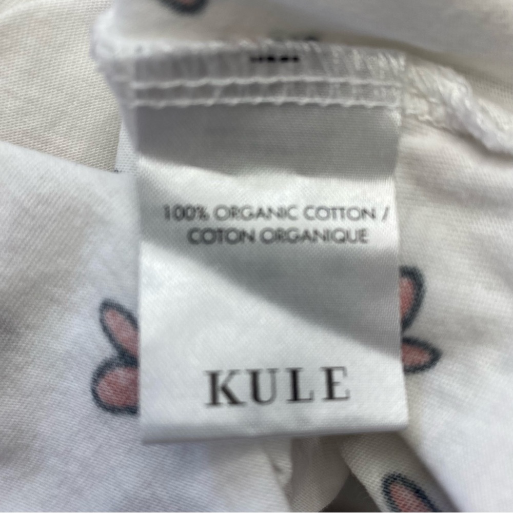 KULE White Short Sleeve Tee with Red Heart Print - Picture 8 of 9